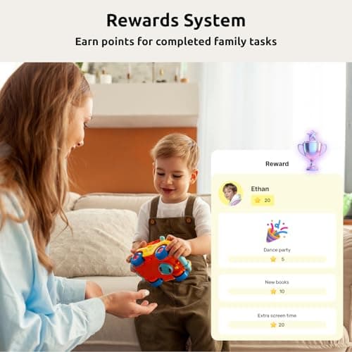 Everblog 21.5'' Digital Calendar & Chore Chart - Smart Interactive Display for Family Schedules, 1920 * 1080P Full HD Touchscreen Electronic WiFi Planner, Wall and Desk Mountable 4