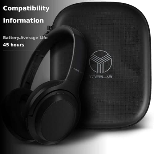 TREBLAB Z7 Pro - Hybrid Active Noise Cancelling Headphones, Signature aptX-HD Audio, Memory Foam Ear Cups, Foldable, 45H Play, Bluetooth 5, Fast Charging, Workout Over Ear Headphones Wireless With Mic 3