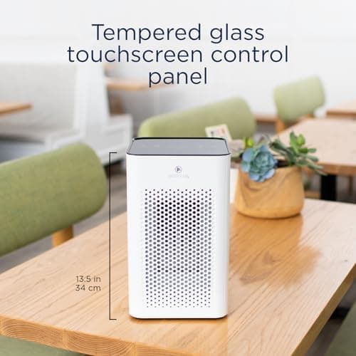 Medify MA-25 Air Purifier with True HEPA H13 Filter | 825 ft² Coverage in 1hr for Allergens, Smoke, Wildfires, Odors, Pollen, Pet Dander | Removal to 0.1 Microns | White, 2-Pack 4