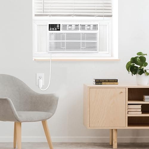 Whirlpool 10,000 BTU Window Air Conditioner with Dehumidifier, 115V, Window AC for Rooms up to 450 Sq. Ft., Living Room, Bedroom, or Kitchen, with Remote Control, Digital Display, and 24H-Timer, White 4