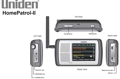 Uniden HomePatrol-2 Color Touchscreen Simple Programing Digital Scanner, TrunkTracker V and S,A,M,E, Emergency/Weather Alert, Digital Capable, APCO P25 Phase 1 and 2, Covers USA and Canada 2