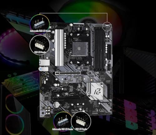 ASRock B550 Phantom Gaming 4 Supports AMD AM4 Socket Ryzen™ 3000, 3000 G-Series, 4000 G-Series, 5000 and 5000 G-Series Desktop Processors Motherboard 4