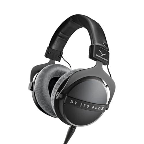 beyerdynamic DT 770 Pro X Over-Ear Studio Wired Headphones for Recording and Monitoring (Closed) with Detachable Cable Handmade in Germany (48 Ohms, Black)