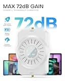 Cell Phone Signal Booster for Home Multi-Room, ZORIDA Cell Phone Booster for All U.S. Carriers Home Office, Boost 5G 4G for Verizon,72dB High Gain Antennas, Verizon, AT&T, T-Mobile App Support 5