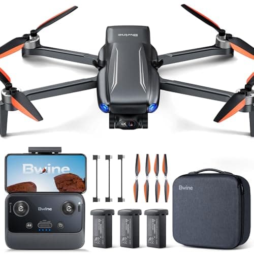 Bwine F7MINI 4K Video 8K Photo Drones with Camera for Adults, 3-Axis Gimbal EIS, 96Mins, 249g FAA-exempt, Over 6KM Transmission, AI GPS Smart Return, Follow, Waypoint, Orbit Fly, Better for Beginner