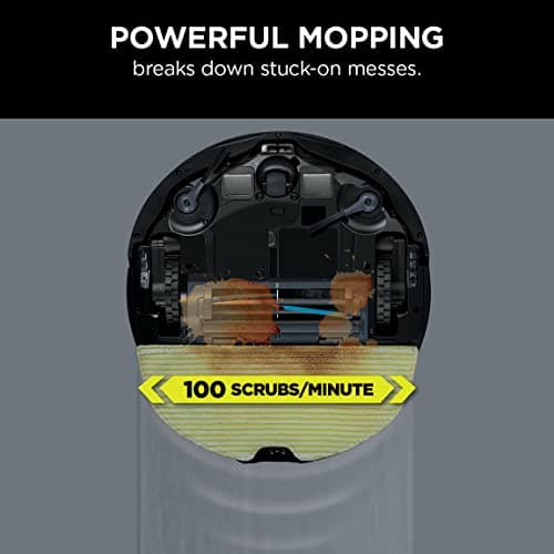 Shark AI Robot Vacuum & Mop with Self-Cleaning Brushroll for Floors, Carpet Black/Silver (RV2001WD) With LiDAR Navigation 3