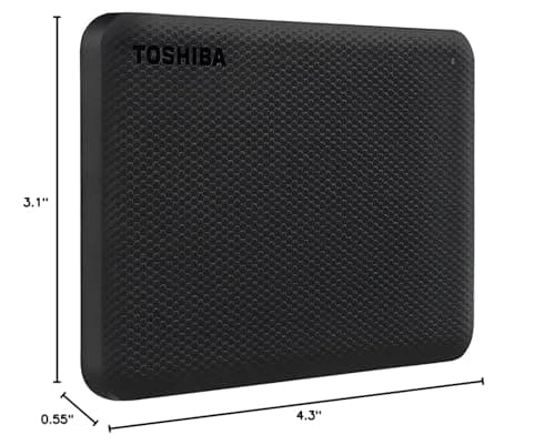 Toshiba Canvio Advance 2TB Portable External Hard Drive USB 3.0, Black - HDTCA20XK3AA 4