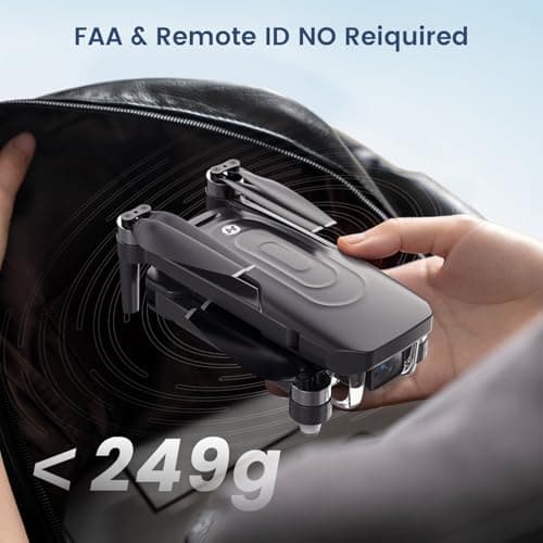Holy Stone GPS Drone With 4K EIS Camera For Adults, HS175G 249g Foldable RC Quadcopter With Auto Return, Follow Me, 60 Mins Flight Time, Battery Fast Charge, Headless Mode, Upgraded HS175D 4