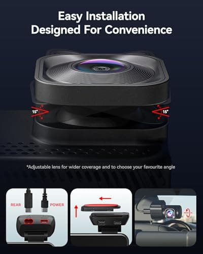 REDTIGER ViewClear 70 4K+2.5K Dash Cam Front and Rear, STARVIS 2 IMX678 x Noctura™ Sensor, Dual HDR Hyper Night Clarity, 5.8GHz WiFi 6, 30MB/S Fast Download, Dash Camera with 24H Parking Monitor 7