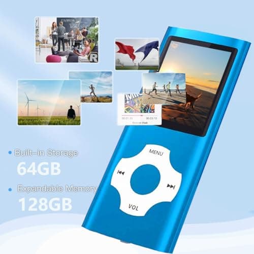 MP3 Player, Hotechs MP3 Music Player with 32GB Memory SD Card Slim Classic Digital LCD 1.82'' Screen MINI USB Port with FM Radio, Voice Record 2