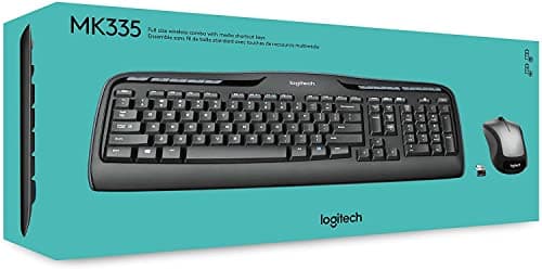 Logitech MK335 Quiet Wireless Keyboard and Mouse Combo - Black/Silver Keyboard and Mouse Combo Wireless, Ambidextrous 4