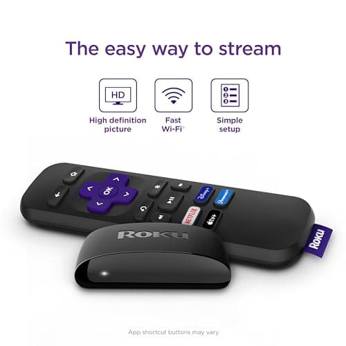 Roku Express | HD Roku Streaming Device with Standard Remote (no TV controls), Free & Live TV 2