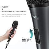 Fifine Karaoke Microphone, Dynamic Vocal Microphone for Speaker, 6.35MM Wired Handheld Mic with On and Off Switch and 14.8ft Detachable Cable-K6 5