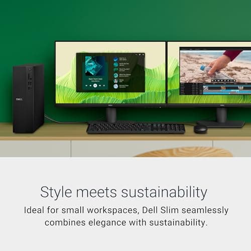 Dell Slim Desktop ECS1250 - Intel Core i3 14100 Processor, 8GB DDR5 RAM, 512GB SSD, WiFi 6, Intel UHD Graphics 730, Windows 11 Home, Onsite Service - Black 4