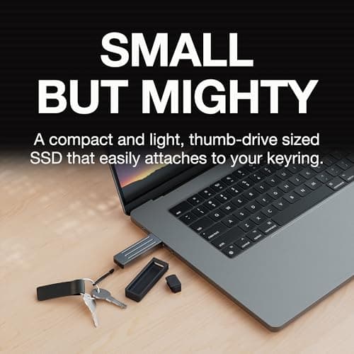 Seagate Ultra Compact 2TB, Portable SSD, 1000MB/s, USB-C, USB 3.2 Gen2, IP54 Water Dust and 3m Drop Resistant, Windows/Mac/iPhone/iPad/Android Phone/Tablet/PS4/PS5/Xbox Compatibility (STMX2000400) 5