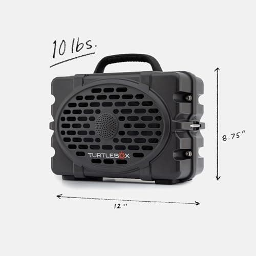 Turtlebox Original Gen 3: Portable Outdoor Bluetooth Speaker – Ultra-Loud (120dB), Waterproof (IP67), Rugged, Impact-Resistant, 3-Day Battery | Party Mode: Unlimited Pairing for Stereo Sound, Gray 4