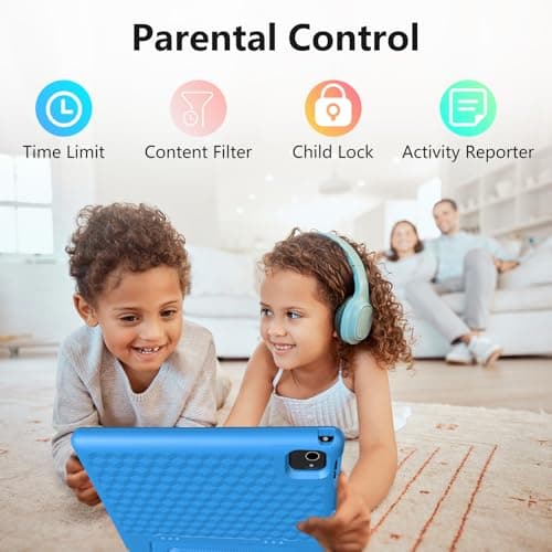 JREN Tablet for Kids｜10 Inch 64GB Android 14｜Octa-core｜64GB｜WiFi ｜Bluetooth｜Parental Control｜Kids Content｜Children Tabletas Blue 5