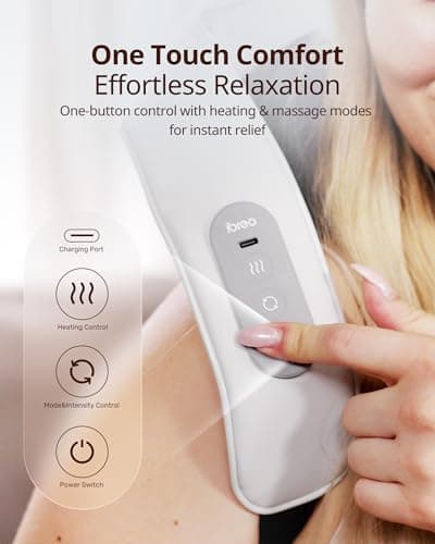 Shiatsu Neck and Back Massagers with Heat, 150 Mins Uses, 4 Modes & Adjustable Massage Head, Electric 3D Deep Tissue Kneading for Shoulder, Leg, Muscle Soreness, Pain Relief, Relaxation for Women, Men 9