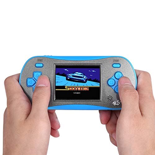 Handheld Game for Kids - FAMILY POCKET RS16 Portable Classic Controller 260 Game 2.5 inch LCD Retro Arcade Video Game System Children's Birthday Gift (Blue) 4