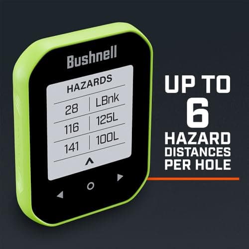 Bushnell Golf Phantom 3 Slope GPS – Handheld Golf GPS with Slope-Adjusted Distances, Strong Magnet Cart Mount, 38,000+ Courses, Auto Hole Advance – Neon Green 2