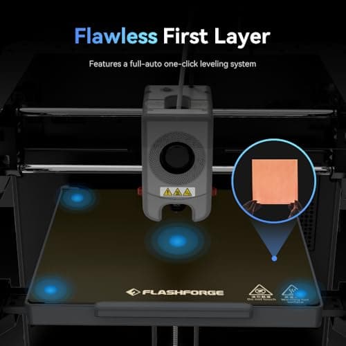 FLASHFORGE Adventurer 5M 3D Printer with Fully Auto Leveling System, Max 600mm/s High-Speed, 280℃ Quick-Detach Nozzle, CoreXY Structure for Superior Print Quality, Rookies & Experts Smart Choice 3