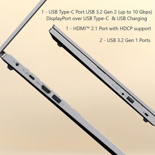 acer Aspire Premium Slim Laptop - 15.6" Full HD IPS 1080P Display - AMD Ryzen 3 7330U Quad-Core Processor - 12GB RAM - 256GB NVMe SSD - Webcam - Wi-Fi 6 - Windows 11 - W/O Mouse 8