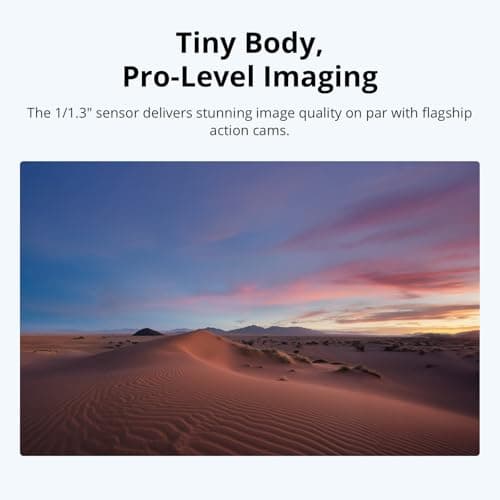 DJI Osmo Nano Standard Combo (64GB) - Small 4K/60fps Vlogging Camera with a 1/1.3″ Sensor, 143° Wide FOV Video, 200-Min Recording, Swift Content Transfer, Magnetic POV Cam 4K for Sports, Vlog 4