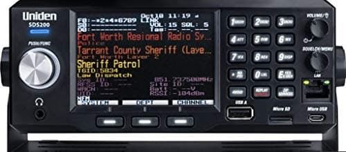 Uniden SDS200 True I/Q™ TrunkTracker X Base/Mobile Digital Scanner. Incredible Digital Performance. TrunkTracker X Technology Provides The Best Digital Decode Performance in The Scanner Industry.