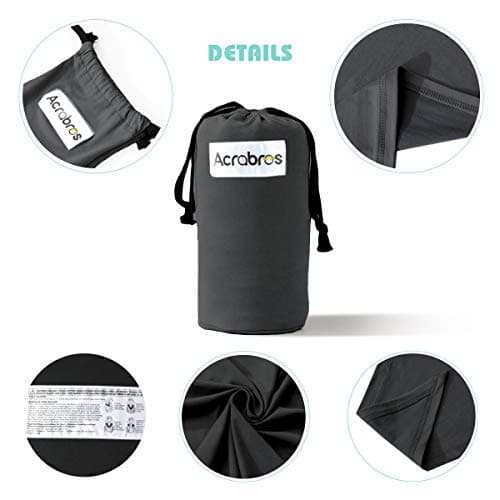 Acrabros Baby Wrap Carrier,Hands Free Baby Carrier Sling,Lightweight,Breathable,Softness,Perfect for Newborn Infants and Babies Shower Gift,Black 4