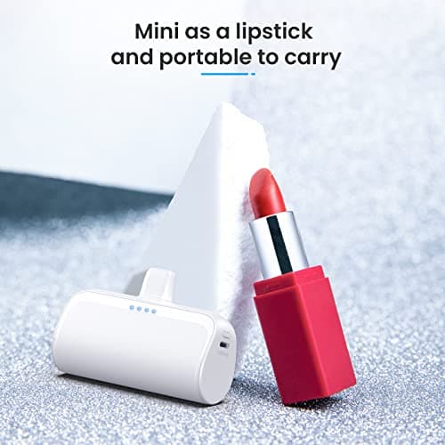 [2 Pack]Mini Portable Charger for iPhone 5200mAh,20W PD Fast Charging Power Bank for iPhone, Ultra-Compact Battery Pack Travel Portable Phone Charger Compatible with iPhone 14 13 12 11 X 8 7 6 Series 5