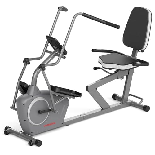 VANSWE Recumbent Exercise Bike with Arm Exerciser for Seniors Adults Home Training - Elliptical Recumbent Cross Trainer with Magnetic Resistance, Free App, Bluetooth Connectivity and Pulse Sensor 5