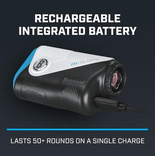 Bushnell Golf A1‑Slope Laser Rangefinder – Ultra‑Compact 6× Magnification, USB‑C Rechargeable, Pinseeker JOLT, Slope On/Off 5
