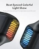 Soundcore Boom 2 by Anker, Outdoor Speaker, 80W, Subwoofer, BassUp 2.0, 24H Playtime, IPX7 Waterproof, Floatable, RGB Lights, USB-C, Custom EQ, Bluetooth 5.3, Portable for Camping and Beach - Black 4