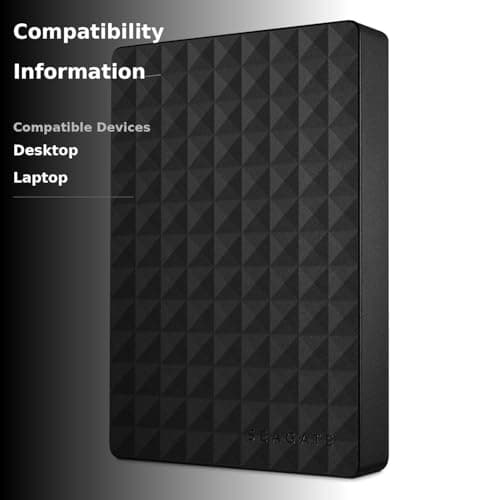 Seagate Expansion Portable 4TB External Hard Drive Desktop HDD – USB 3.0 for PC Laptop (STEA4000400) 3