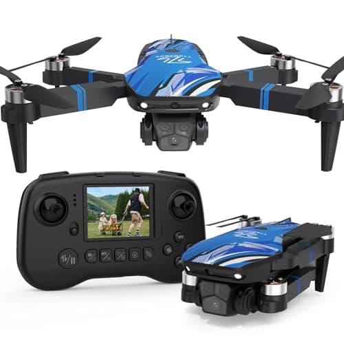 TTROARDS Drone with 4k Camera for Adults, Drone with LCD Screen 2.8 Inch, 32G SD Card, Professional Brushless Motor 270° Obstacle Avoidance, Foldable Remote Control Mini Quadcopter for Beginners