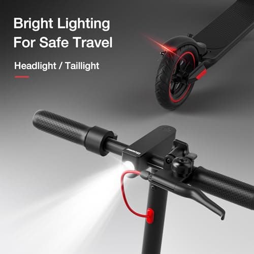 iScooter Electric Scooter for Adults & Teens, 500W Peak Power, Up to 15 Miles Range, 19 MPH Top Speed, Cruise Control, Dual Braking System, Foldable E-Scooter for Commuting & Campus Use 3