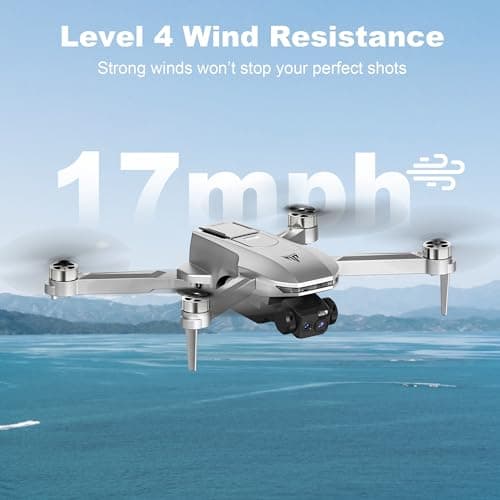 GPS Drone with Dual 2K QHD Cameras for Beginners, Adults & Kids, Brushless Motor with WiFi FPV, Under 249g, 90° Adjustable Lens, Optical Flow, Auto Return, 5G Transmission, Gesture Photos, Altitude Hold, 40-Min Flight, Foldable — RC Quadcopter Gift 5