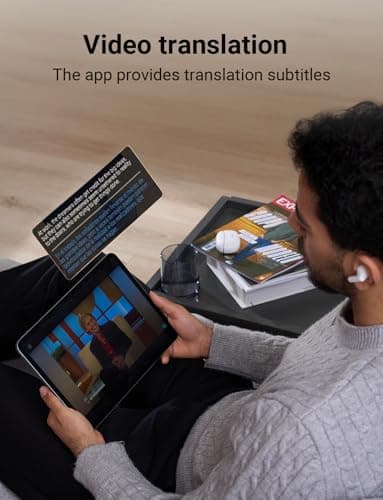 Polypal P1 7 in 1 AI Translation Earbuds, Supports 138 Languages, Real-Time Spanish English Interpreter Headphones, Ideal for Live Speech, Online Learning, Travel, APP Work with iOS and Android 2