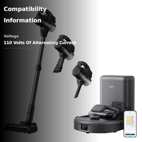 eufy Robot Vacuum 3-in-1 E20,with Versatile Stick and Handheld Vacuum Cleaner Combo,Self Emptying Up to 75 Days,Max 30,000Pa,Smart Obstacle Avoidance,Pro-Detangle,Ideal for Carpet,Crevices,Stairs 3