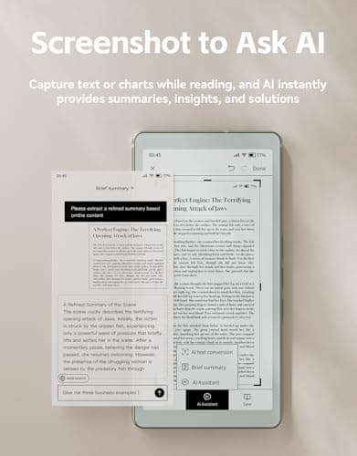 VIWOODS 6.13'' Carta1300 AiPaper Reader with 4G Connectivity, Ultra-Thin & Light E Ink eReader Device, AI Integrated, 300PPI, Adjustable Front Light, 128GB Storage 5