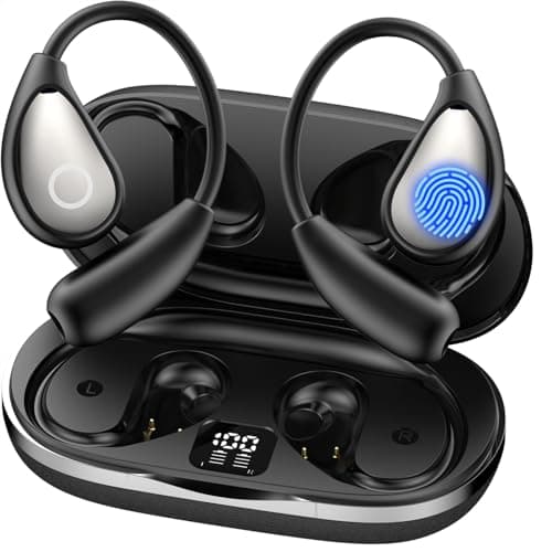 ZYDIIE AI Translation Earbuds Real Time, 144 Language Translator Earbuds OWS 3-in-1 Translation Headphones, Translation Device for Travel Business Learning Compatible with iOS and Android（Black）