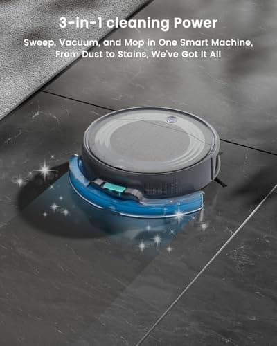 Lefant M310 Ultra Robot Vacuum and Mop, 6000Pa Suction-Slim Robotic Cleaner with ToF LiDAR Navigation, Accurate Obstacle Avoidance, WiFi/App/Alexa Control, 170min Runtime, for Pet Hair and Home 4