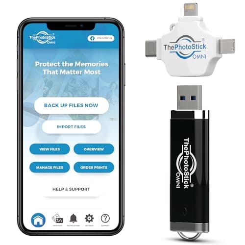 ThePhotoStick® Omni 128GB USB Flash Drive & Memory Stick – Photo & Video Backup for iPhone, Android, Mac & PC – Multiport Connection to Easily Store & Transfer Files 2
