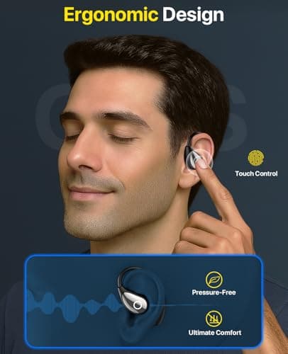 ZYDIIE AI Translation Earbuds Real Time, 144 Language Translator Earbuds OWS 3-in-1 Translation Headphones, Translation Device for Travel Business Learning Compatible with iOS and Android（Black） 4