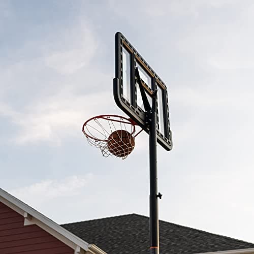 Lifetime Portable Basketball Hoop, Adjustable Height 7.5-10 Ft, 44 Inch Shatterproof Fusion Backboard, Base with Wheels 4