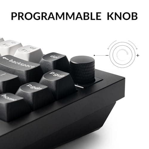 Keychron Q1 HE Wireless Custom Mechanical Keyboard with Hall Effect Gateron Double-Rail Magnetic Switch Rapid Trigger, QMK 2.4 GHz Bluetooth 5.2 RGB Compatible with Mac Windows Linux (Hot-swappable) 4