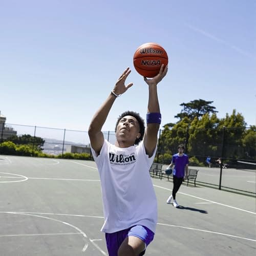 Wilson NCAA Street Shot Outdoor Basketball - Size 7 - 29.5', Brown 5