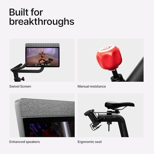 Peloton Exercise Cross Training Bike, Indoor Stationary Spin Bike for Home Workouts, Space-Friendly Exercise Equipment for Cardio and strength Workout & Indoor Cycling 2