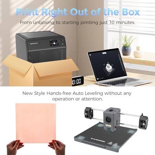 FLASHFORGE Adventurer 5M Pro 3D Printer, 600mm/s High-Speed, FDM 3D Printer Auto Leveling with 280°C Quick Detachable Nozzle, Core XY Structure, Dual Filtration System, Print Size 220x220x220mm 5