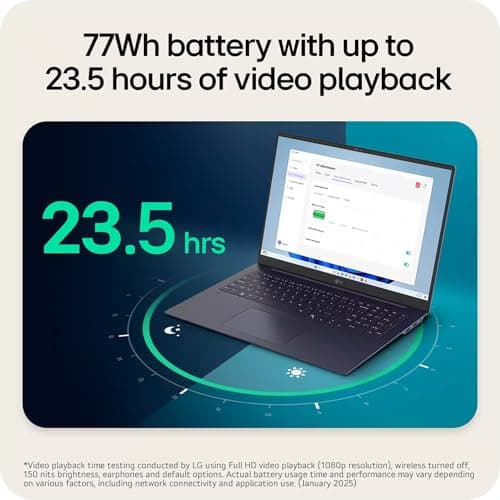 2025 LG Gram 17 Touchscreen Laptop - 17" 2.5K Touch Display, Intel Ultra 7 258V, Intel Arc, WiFi 7, Copilot+, Win 11 Pro, Backlit KB, Lightweight & Thin Business Computer, 32 GB LPDDR5X, 1 TB SSD 5